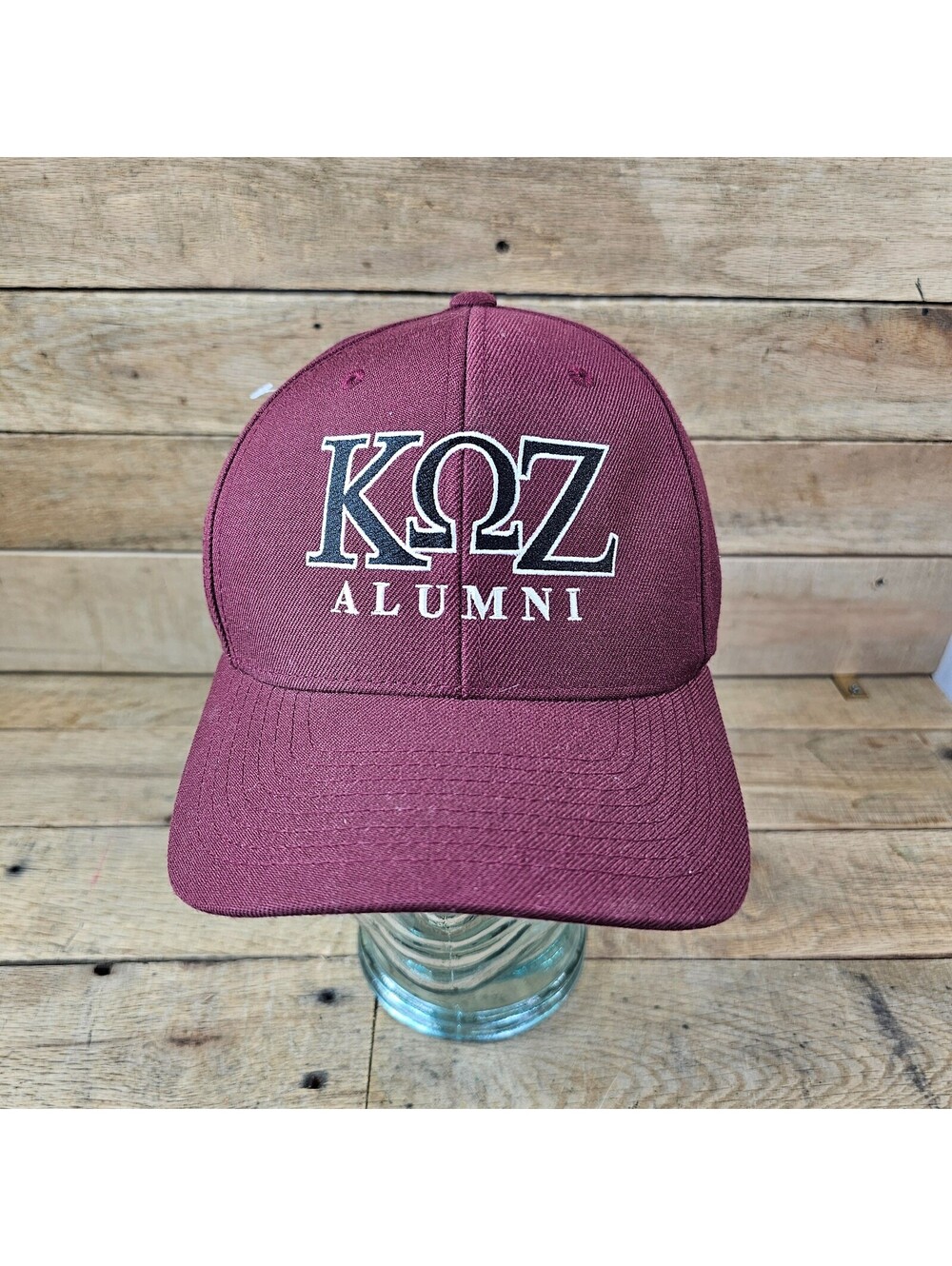 KOZ Alumni Queens College Bookstore CapAmerica Maroon Adjustable Hat OSFM